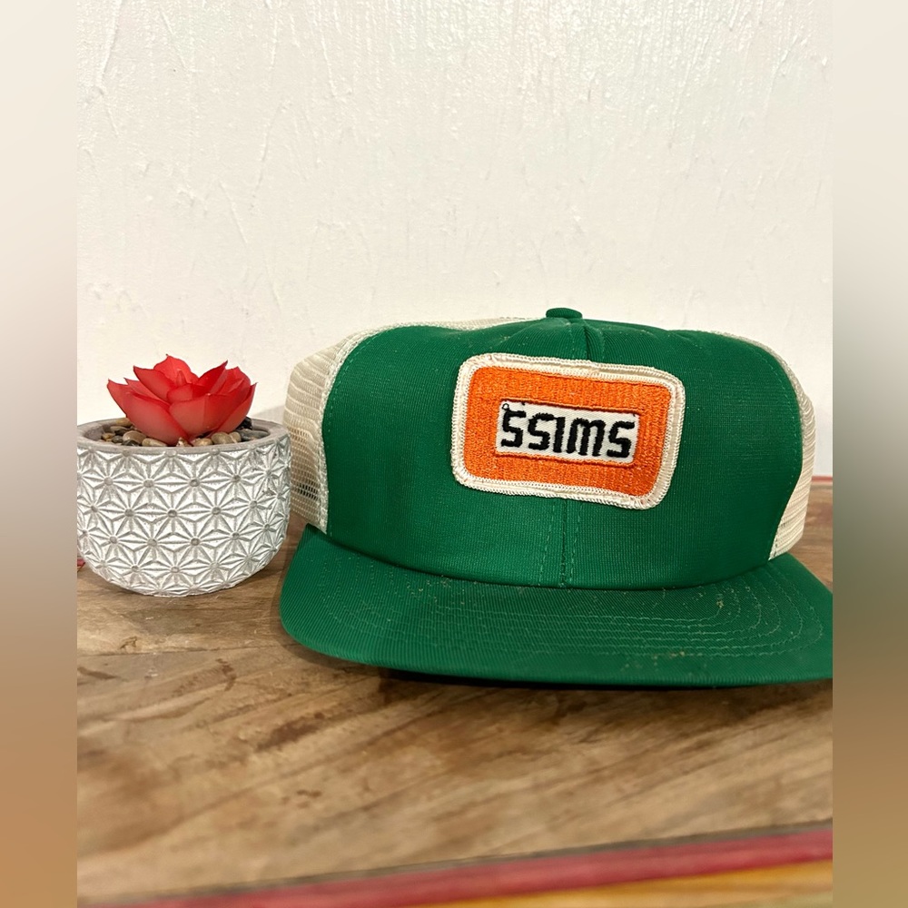 Vintage Sims Oil Co. Trucker patch Products U.S.A. Cap